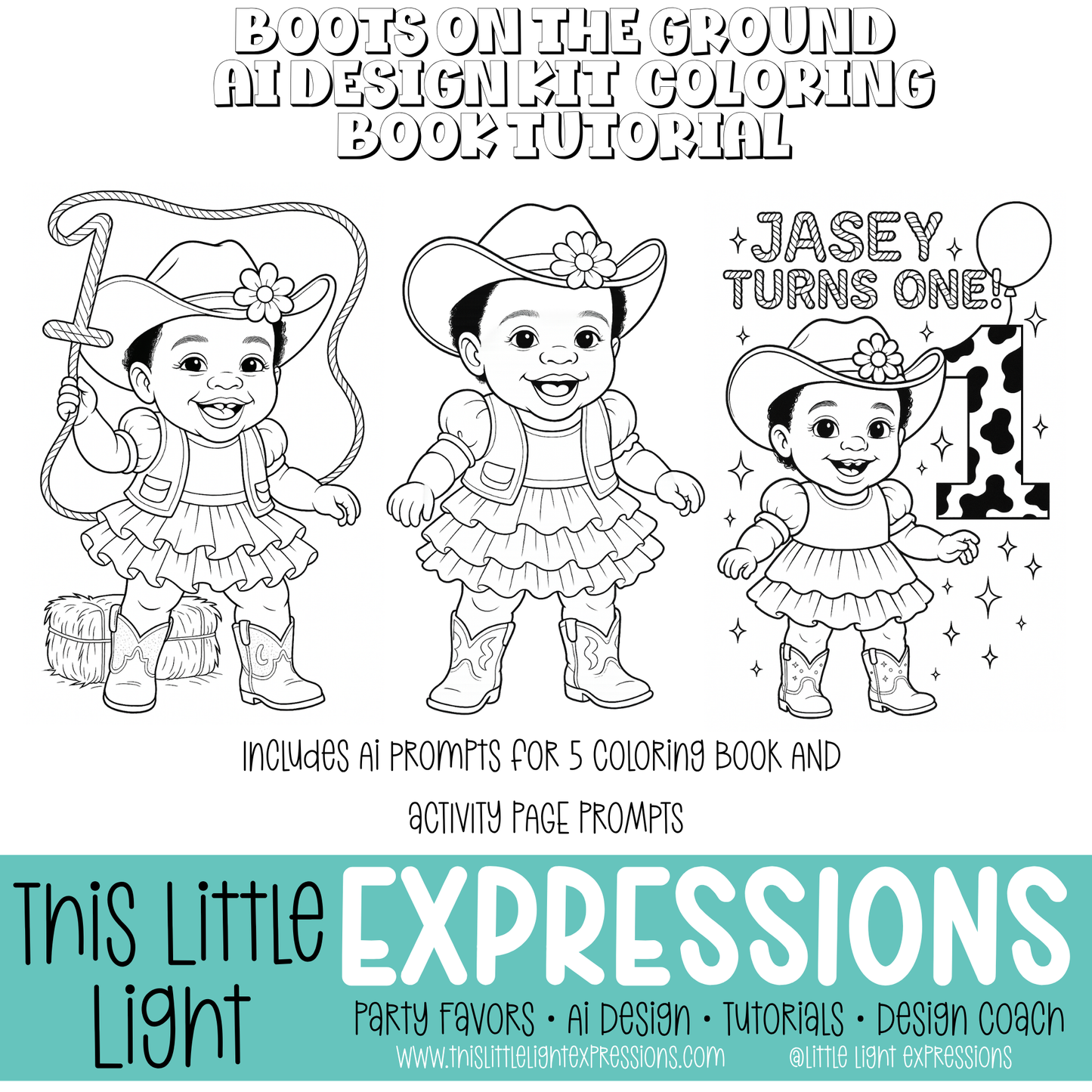 Boots on the Ground + Coloring Pages + Character Tutorial Bundle Create Your Own Unique Designs | Instant Download | Free for CEO Subscribers