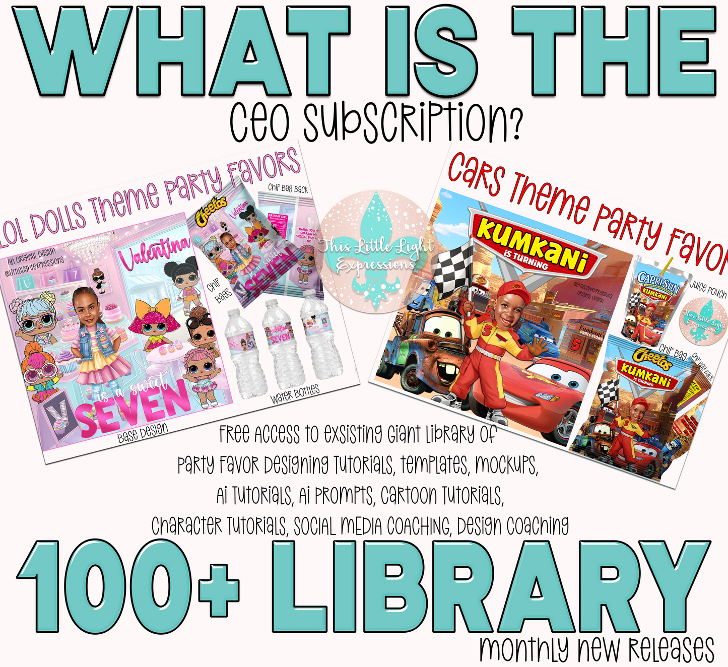 CEO Subscription | Lifetime Access |Social Media Strategy | Design, AI, Party Favor Coaching