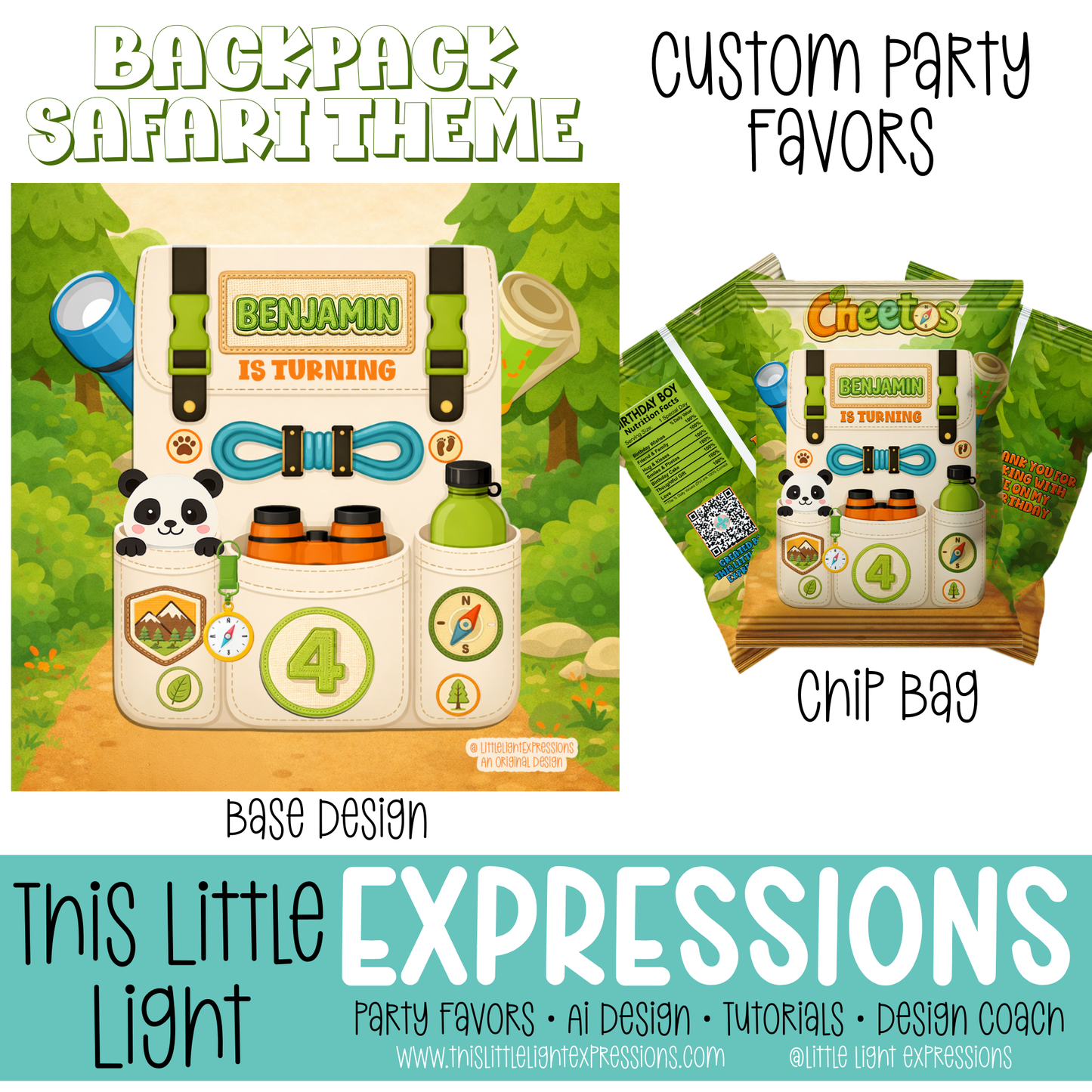 Safari Backpack Themed Ai Design Kit |Create Your Own Unique Designs | Instant Digital Download | CEO Subscribers get for FREE