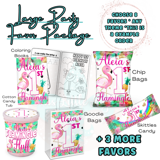 Large Party Favor Package | Build Your 8 Favor Package | Any Theme