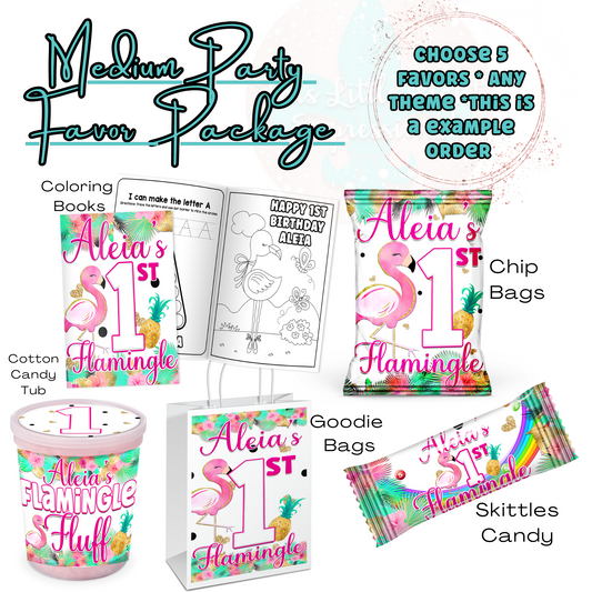 Medium Party Favor Package | Build Your 5 Favor Package | Any Theme