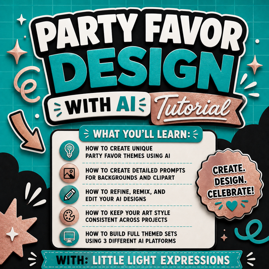 Party Favor Design with Ai Tutorial | Digital Download | Instant Download| FREE for CEO Subscribers
