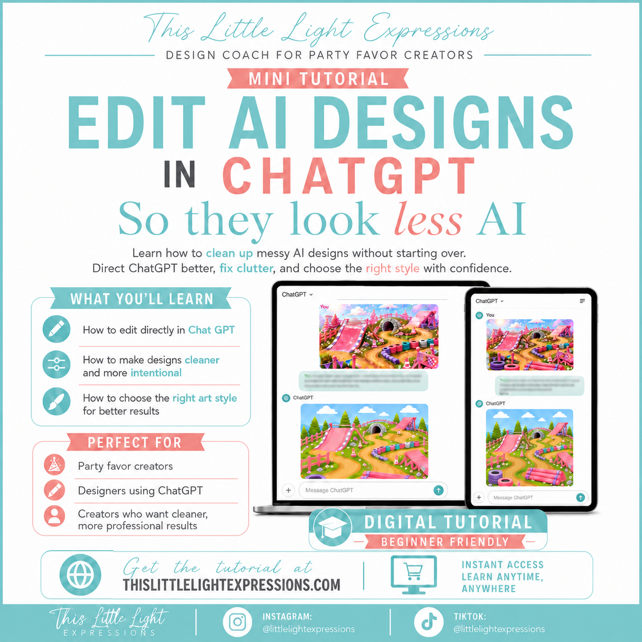 Edit AI Designs in ChatGPT So They Look Less AI Tutorial | Ai Design Tutorial | Digital Download | FREE for CEO Subscribers