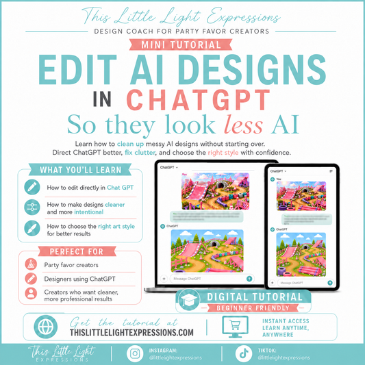 Edit AI Designs in ChatGPT So They Look Less AI Tutorial | Ai Design Tutorial | Digital Download | FREE for CEO Subscribers