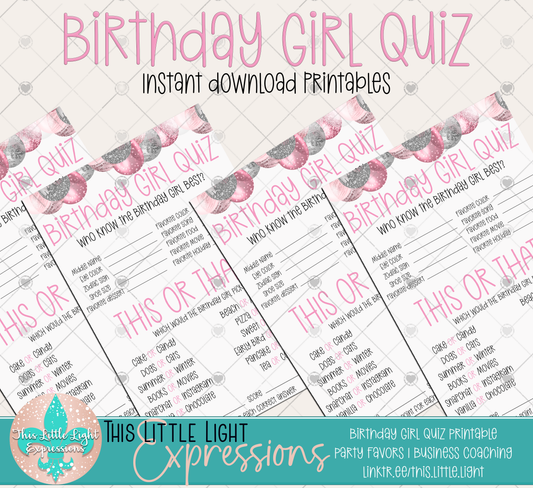 Birthday Girl Quiz