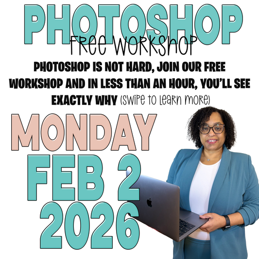 Free Live Photoshop Workshop · MONDAY FEBRUARY 2, 2026