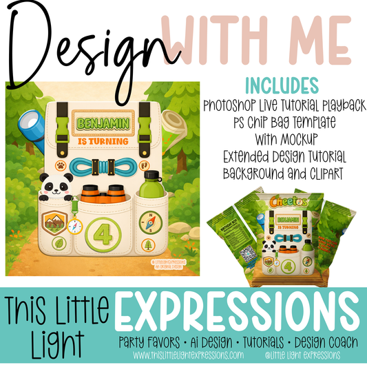 Safari Backpack Design with Me Live Tutorial Playback | Instant Digital Download | CEO Subscribers get for FREE