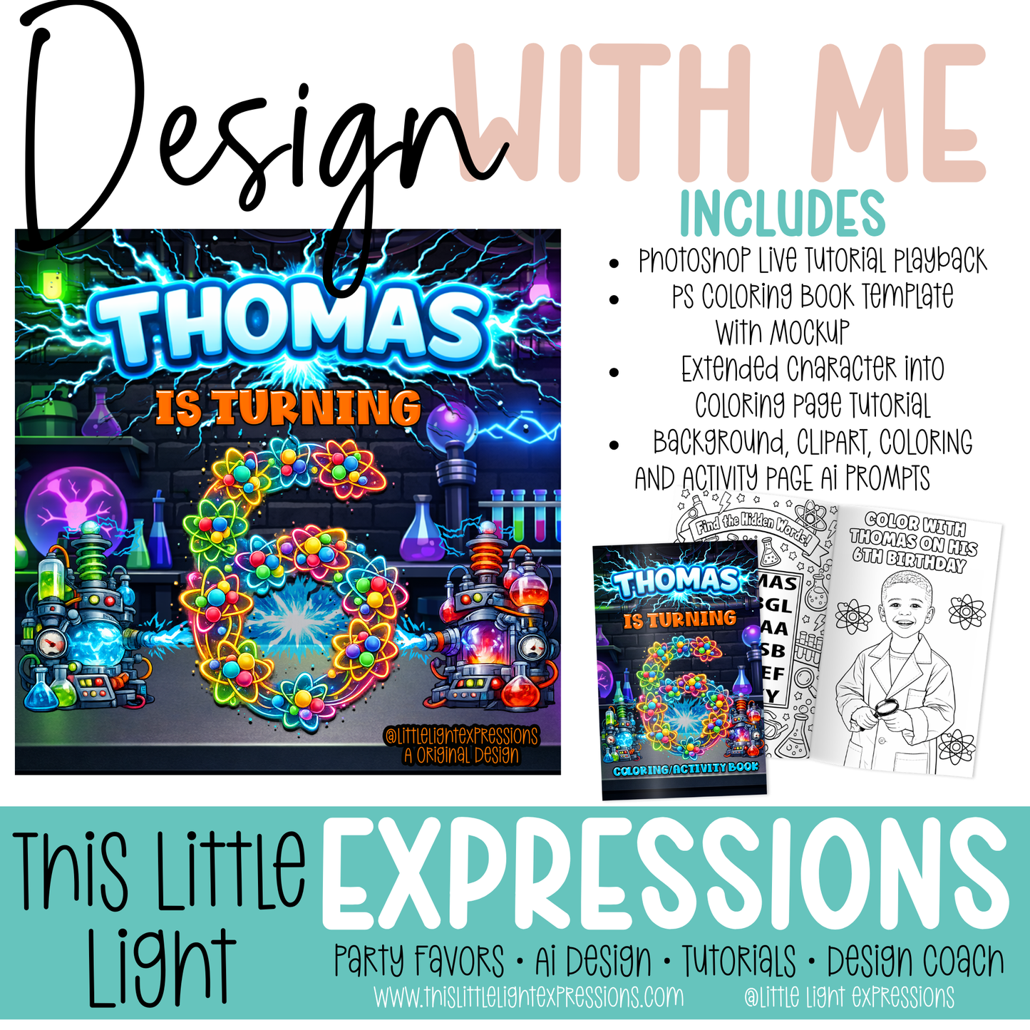 Science Labs Theme  Design with Me Live Tutorial Playback | Instant Digital Download | CEO Subscribers get for FREE