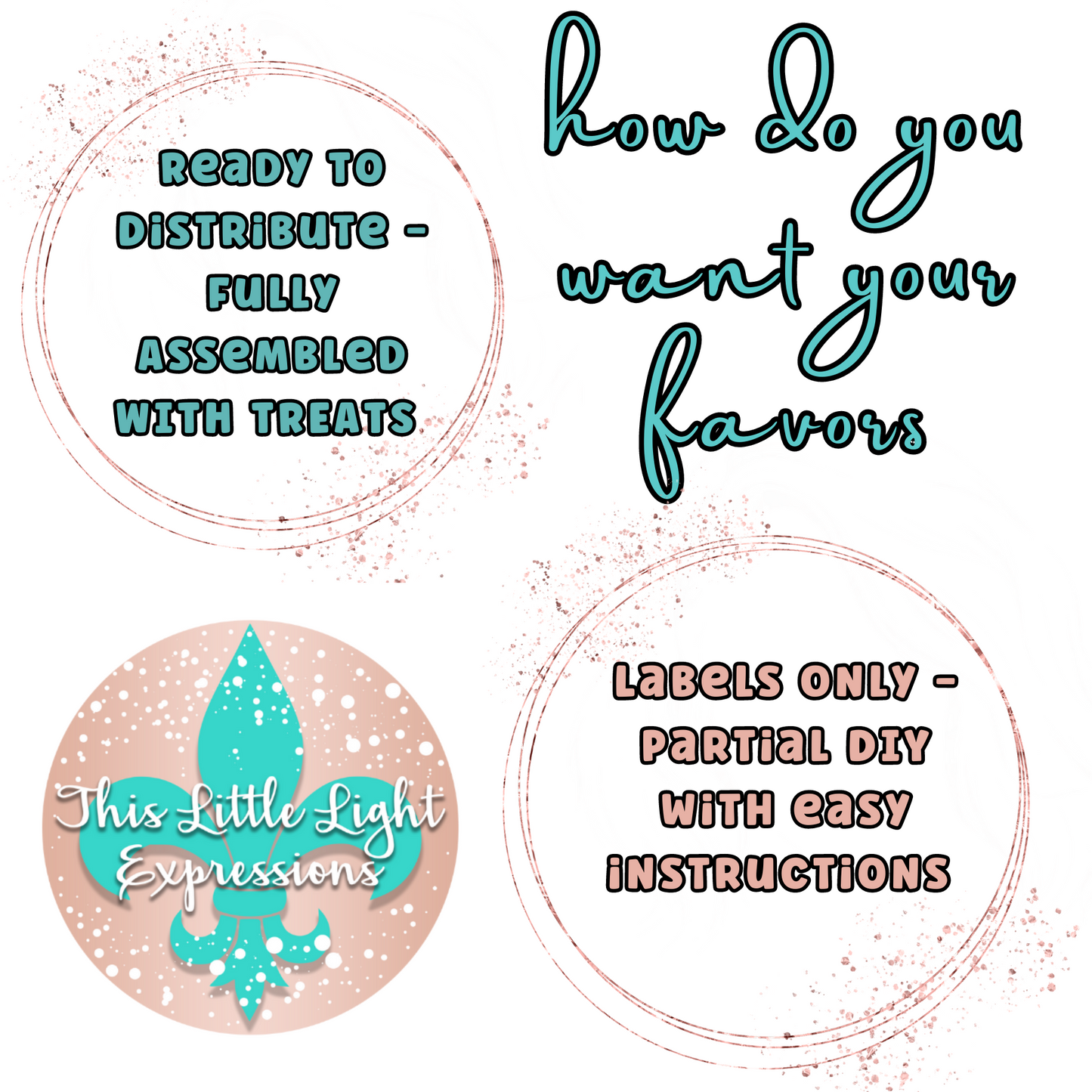 Small Party Favor Package | Build Your 3 Favor Package | Any Theme