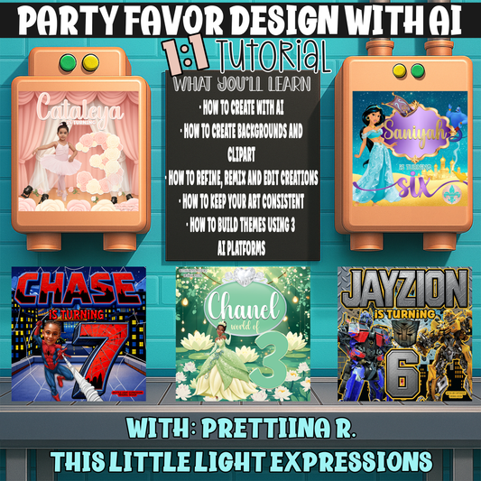 Party Favor Design with AI — 1:1 Private Coaching