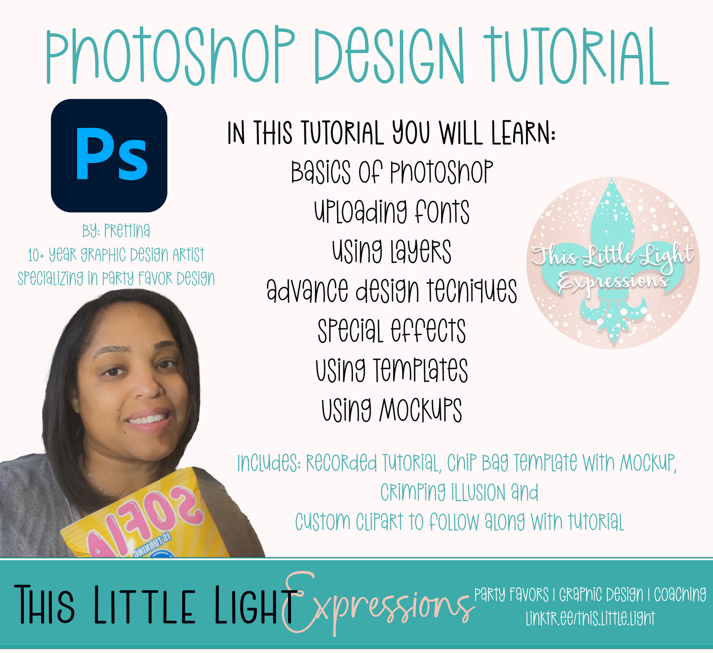 Photoshop Design Tutorial | Digital Download | Party Favor Tutorial